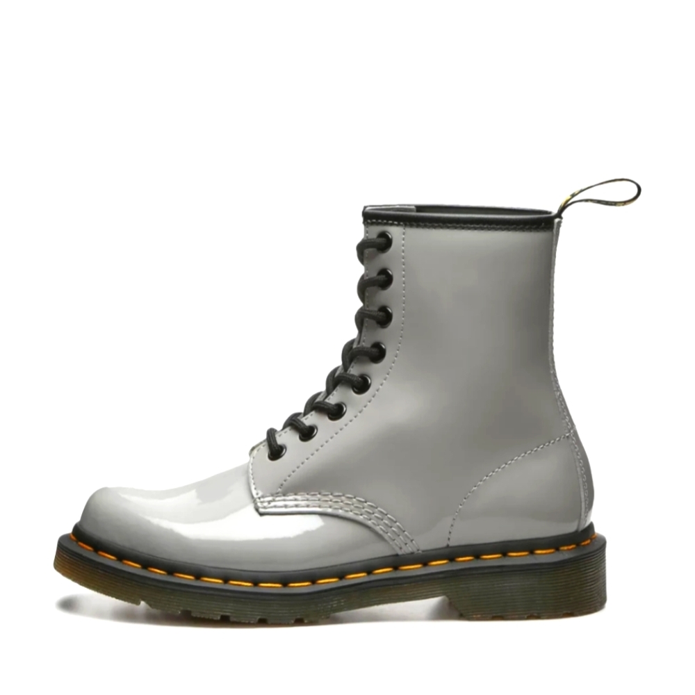 Dr. Martens 1460 boot zinc grey patent leather women's 9